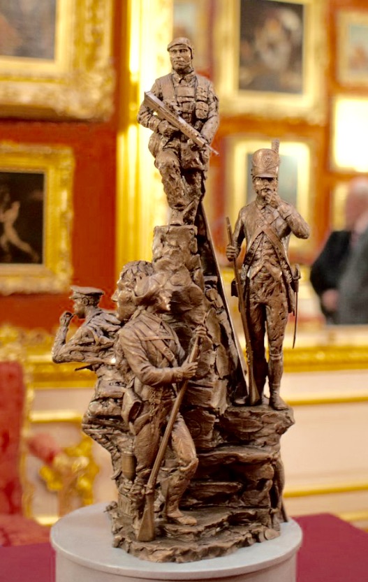 Regimental Memorial Maquette, unveiled at Apsly House on 6th March, 2018